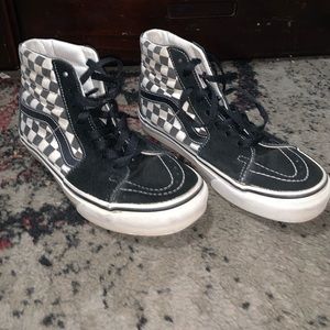 Checkerboard Sk8-Hi Vans